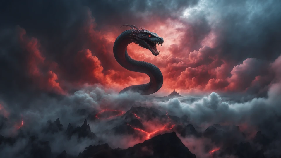 Iridescent Serpent Wallpaper