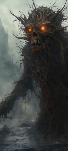 Forest Monster From Woven Trees