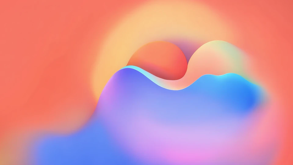 Chromatic Abstract iOS Lookalike Wallpaper