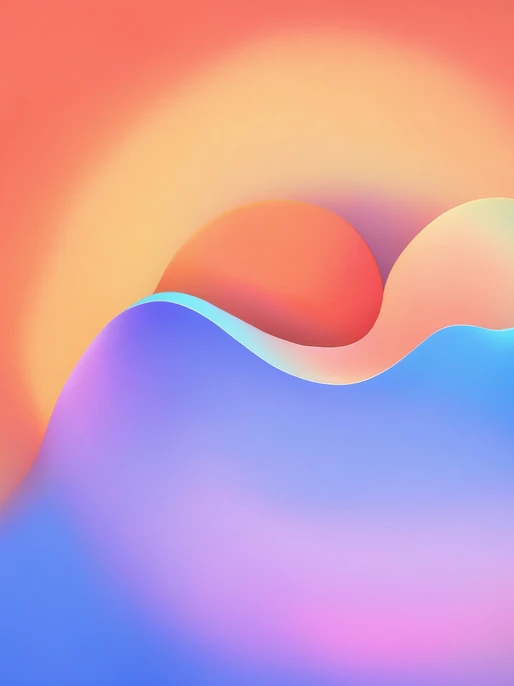 Chromatic Abstract iOS Lookalike Wallpaper